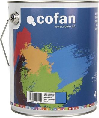cofan Esmalte Sint&eacute;tico (4 L) Azul Luminoso, Esmalte Sint&eacute;tico Al Disolvente Disponible En Una Amplia Gama De Colores Y Tonalidades Fabricado A Base De Resi