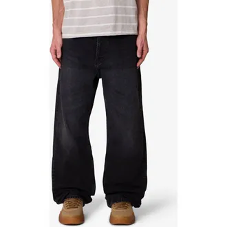 mnml Ultra Baggy Jeans in Western Black at Nordstrom, Size 34