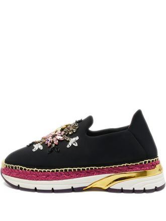Dolce & Gabbana crystal-embellished sneakers - Black