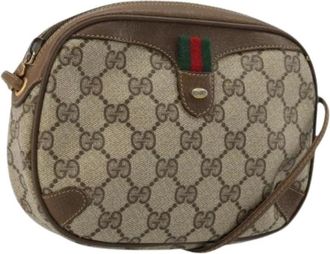 Gucci Pre-owned Cross Body Bags, female, Beige, Size: ONE SIZE Pre-owned Vintage GG Shoulder Bag