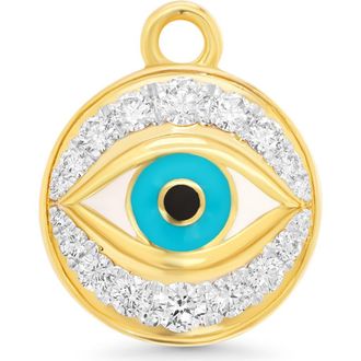 Sara Weinstock Diamond Evil Eye Charm in Yellow Gold at Nordstrom