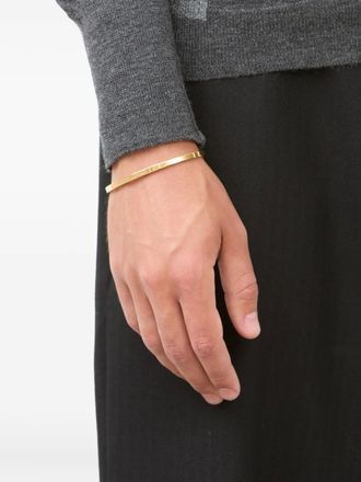 Maison Margiela logo-reference cuff bracelet - Gold