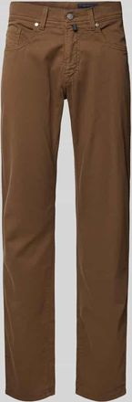Pierre Cardin Tapered Fit Hose mit Eingrifftaschen Modell Lyon in Schoko, Gr&ouml;&szlig;e 31/32