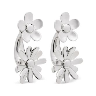 Marc Jacobs Daisy Wild Statement Oorbel - Dames - Oorbellen - Grijs - ONE Size - Accessoires