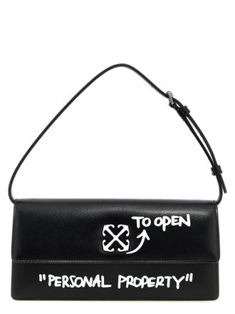 Off-white Bicolor Calfskin Shoulder Womens Bag
