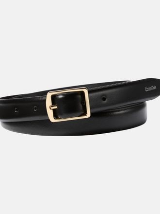 Calvin Klein Jeans Lederg&uuml;rtel CALVIN KLEIN JEANS CLASSIC SQUARE BUCKLE BELT 20MM, Damen, Gr. 11,5, schwarz, Rindsleder, unifarben, G&uuml;rtel Lederg&uuml;rtel, Gr&ouml;ssenverstellba