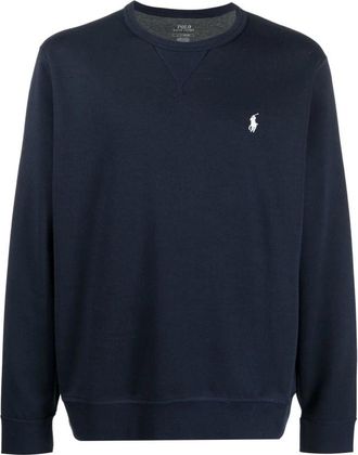 Ralph Lauren Aviator Navy Sweatshirt - Heren - Ronde hals truien - Blauw - XL - Katoen - Truien & Vesten