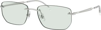 Ray-Ban RB3768 003/M1 Mens Sunglasses Silver Size 56