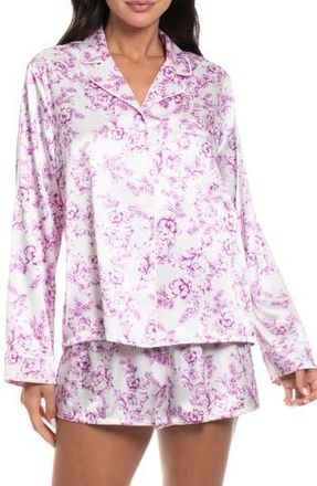 In Bloom by Jonquil Catelin Floral Short Pajamas in Ivory/Pink Toile at Nordstrom Rack, Size X-Large