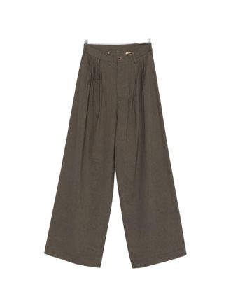 Uma Wang Pantaloni Uma Wang Paella in Misto Lino