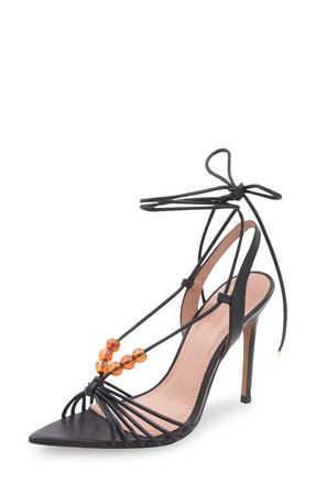 BCBGeneration Thelma Ankle Wrap Sandal in Black at Nordstrom, Size 8.5