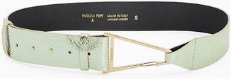 Patrizia Pepe Green Goatskin Regular Womens Belt