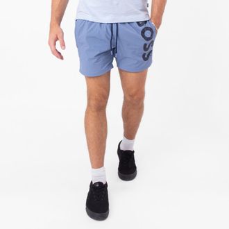 HUGO BOSS Octopus Logo-Print Swim Shorts, Size Small