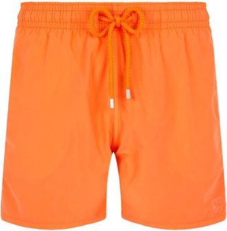 Vilebrequin Morea Swin Shorts Aquarium Water-reactieve guave - Heren - Strandmode - Oranje - S - Badmode