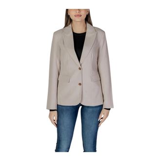 Only Only, Dames, Jassen, Beige, Maat: 3XS Leer