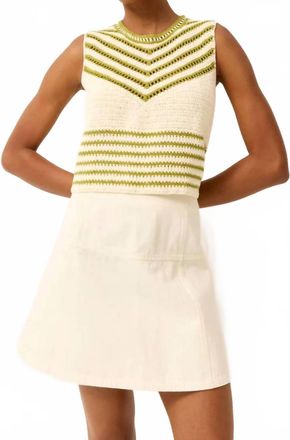 Marie Oliver Crawford Denim Mini Skirt In Whitewash