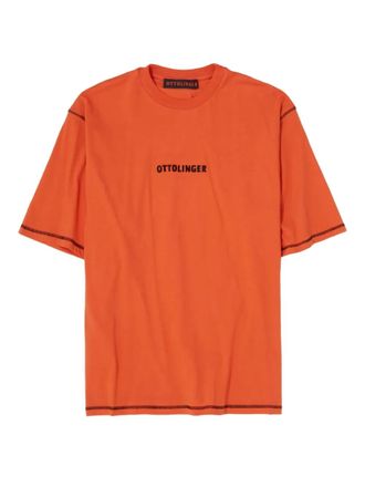 Ottolinger Classic Logo Black T-shirt - Red