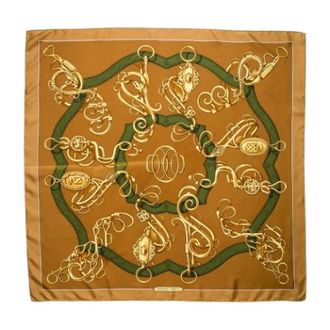 Herm&egrave;s Pre-owned Scarves, female, Brown, Size: ONE SIZE Pre-owned Carre 90