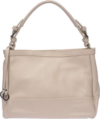 Roberta M Beige Rundleer Tas