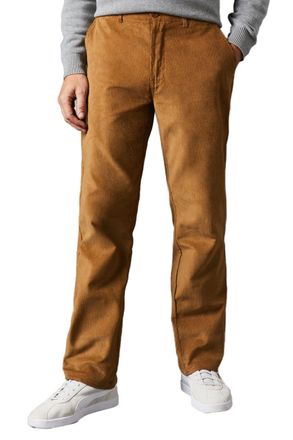 Maine Premium Corduroy Chino Trousers, 38S, Natural