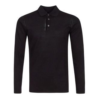 Hindustrie Tops, Heren, Blauw, XL, Katoen, Navy Cotton Polo Shirt