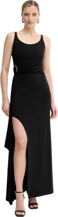 H&eacute;rve L&eacute;ger Mila Gown - Dames - Feestkleedjes - Zwart - M - Polyester - Kleedjes