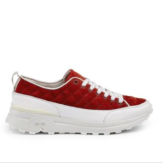 Bussola Womens Brianna Round Toe Sneakers In Brick Red