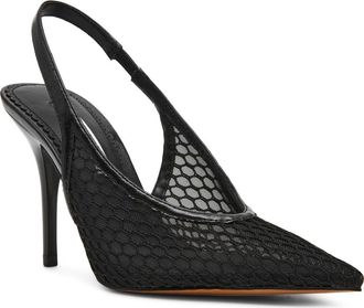 Steve Madden Andromeda Slingback Sandal in Black Mesh at Nordstrom, Size 5.5