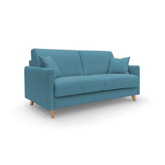 Divani.Store Sof&aacute; cama convertible impermeable 160 cm azul claro