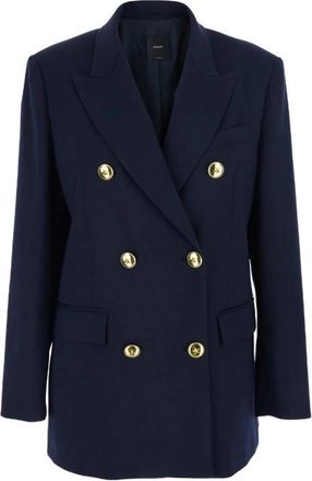 Pinko Blauwe Jassen voor Vrouwen - Dames - Blazers - Blauw - M - Jassen