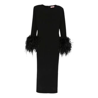 Twentyfourhaitch Mujer, Vestidos, Negro, Talla: L