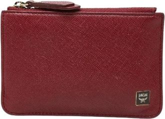MCM Portamonete Pre-owned in Pelle - - Pre-owned - Donna - Rosso - ONE SIZE