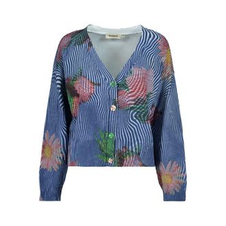Desigual Blauw Katoenen Dames Trui