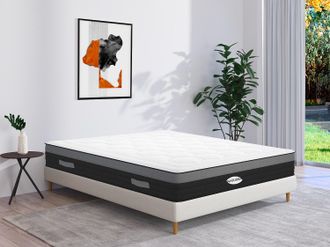 Vente-Unique Materasso matrimoniale a molle insacchettate e memory foam 160 x 200 cm ibrido - AMARANTE di NATUREA