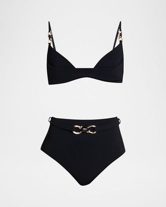 Zimmermann Mahon Trim Detail Two-Piece Swimsuit