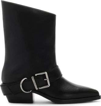 Kazar Cowboylaarzen - Dames - Cowboylaarzen - Zwart - 35 EU - Leer - Schoenen
