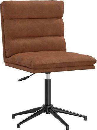 vidaXL Sedia da Pranzo Marrone in Similpelle - Vidaxl