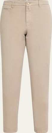 Kiton Mens Soft Lyocell-Cotton Twill Pants