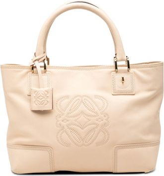 Loewe Beige Leather Handbag Tote Bag (Pre-Owned)