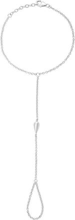 Lucy Quartermaine Single Drop Hand Chain in Silver at Nordstrom