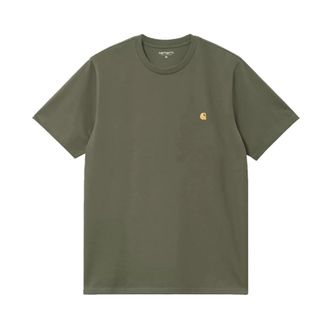 Carhartt Work in Progress Carhartt Wip, T-Shirts, male, Green, Size: 2XL S/S Chase T-Shirt