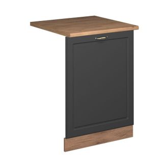 Vicco Panel Frontal Del Lavavajillas Fame-line, Antracita-oro Landhaus, 60 Cm, Et Roble Vicco