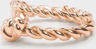 Charles & Keith Sable Rope-Knot Two-Ring Set