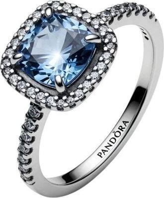 Pandora Grote Vierkante Lichtpunt Ring - Dames - Ringen - Grijs - 50 MM - Accessoires