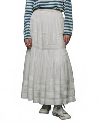 The Great. Victorian Skirt In White