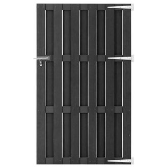 vidaXL Puerta De Jard&iacute;n De Wpc Gris 100x180 Cm Vidaxl