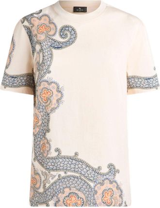 Etro T-shirt in cotone Year of Snake - Toni neutri
