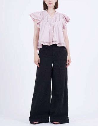Sea New York Lilith Flutter Sleeve Top In Blossom