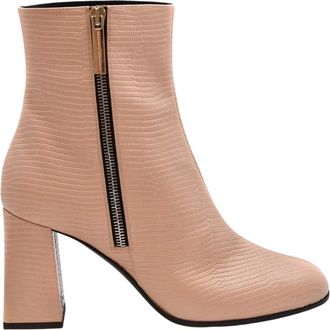 Giuseppe Zanotti Heeled Booties - Dames - Laarzen met Hak - Beige - 37 EU - Leer - Schoenen
