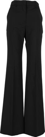 Sportmax Black Hangar Tailored High-Waist Wide-Leg Pants